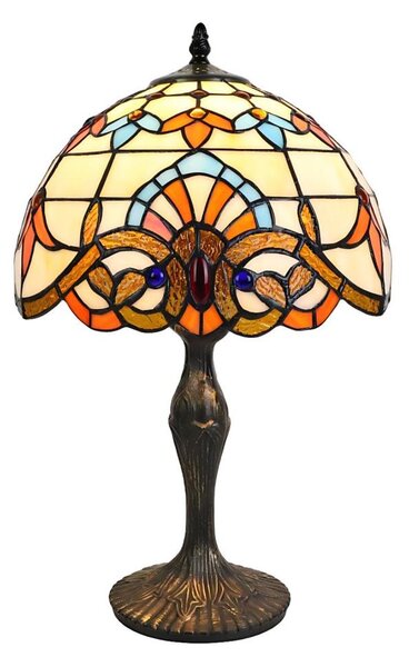 Brilagi - Tiffany vitrážová stolní lampa MIRABELLA 1xE27/60W/230V