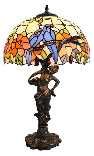 Brilagi - Tiffany vitrážová stolní lampa JUNGLE 1xE27/60W/230V