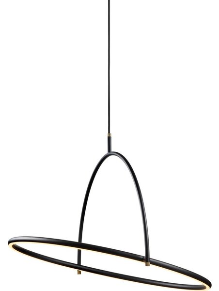 Halo Design 749546 - LED Stm. lustr na lanku TILT LED/40W/230V pr. 60 cm černá