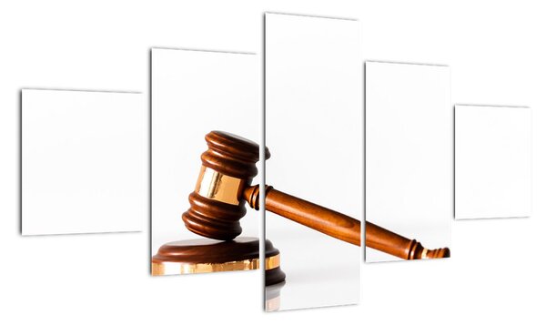Moderní obraz - soudce, advokát (125x70cm)