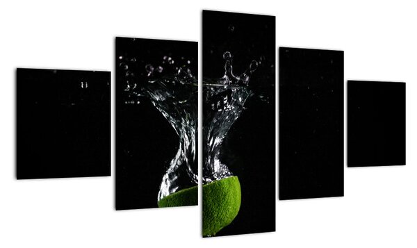 Obraz limetka ve vodě (125x70cm)