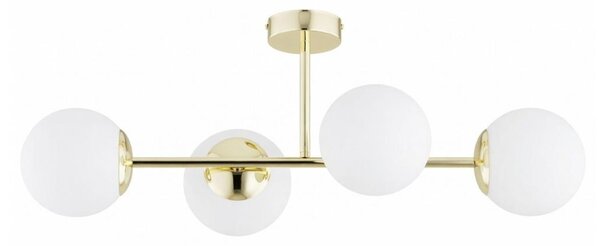 Přisazený lustr GLORENA 4xE14/10W/230V zlatá