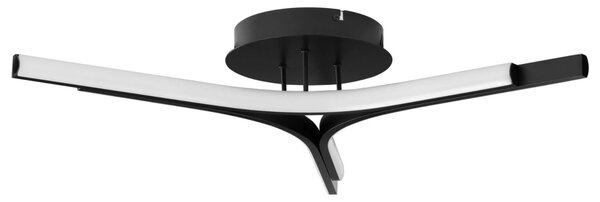 Nova Luce Černé kovové stropní LED světlo Nue 70 cm