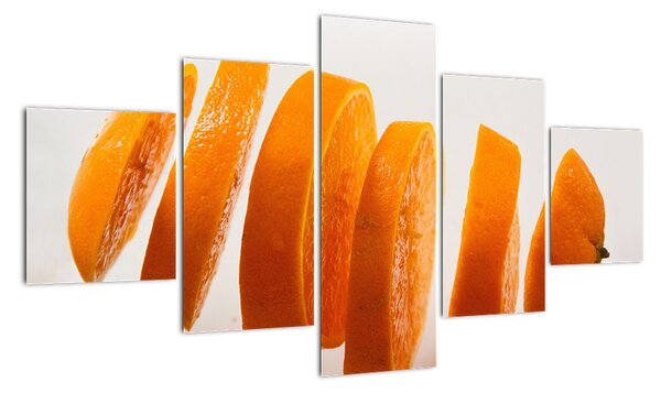 Moderní obraz - dílky pomeranče (125x70cm)