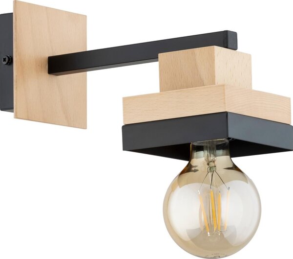 Nástěnná lampa MIKO 1xE27/15W/230V černá/béžová