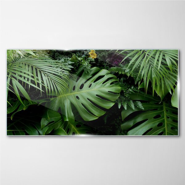 Obraz na skle Obraz na skle Tropické džungle listy