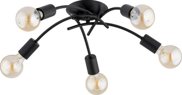 Přisazený lustr TORIZO 5xE27/15W/230V černá
