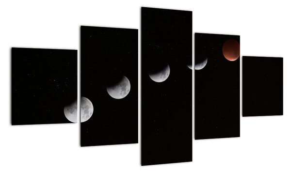 Fáze měsíce - obraz (125x70cm)