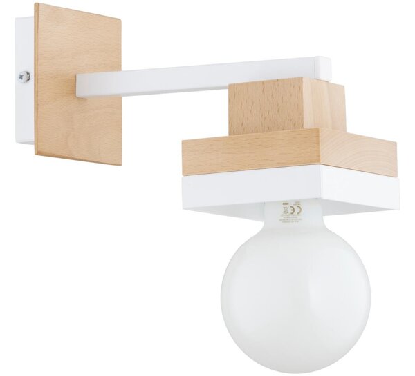 Nástěnná lampa MIKO 1xE27/15W/230V bílá/béžová