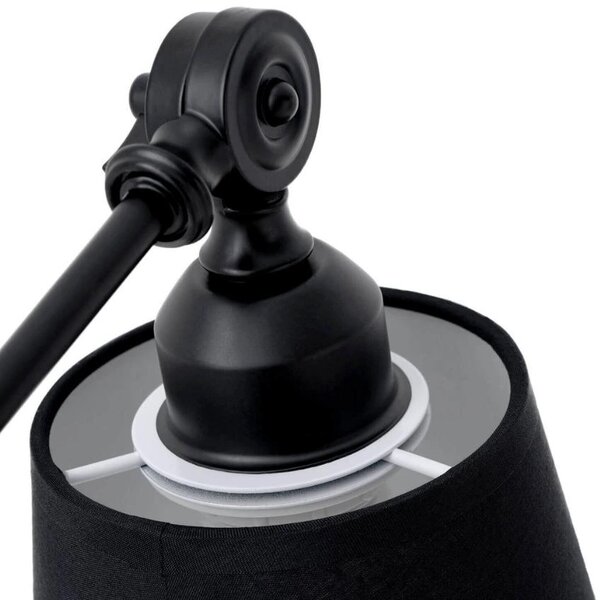 Černá kovová stolní lampa Somcasa Lizar 67 cm