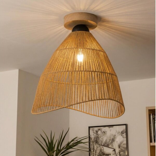 Brilagi - LED Přisazený lustr CERIA BOHO 1xE27/40W/230V pr. 70 cm hnědá/dub