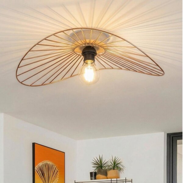 Brilagi - LED Přisazený lustr CERIA WIRE 1xE27/40W/230V 40x56 cm bronzová/dub