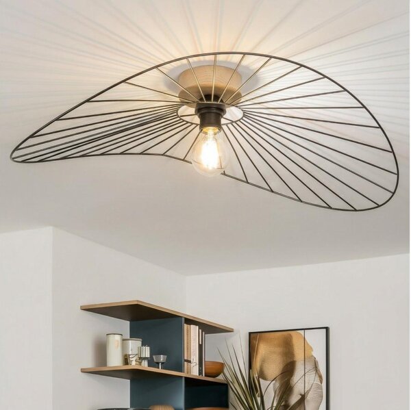 Brilagi - LED Přisazený lustr CERIA WIRE 1xE27/40W/230V 60x80 cm černá/dub