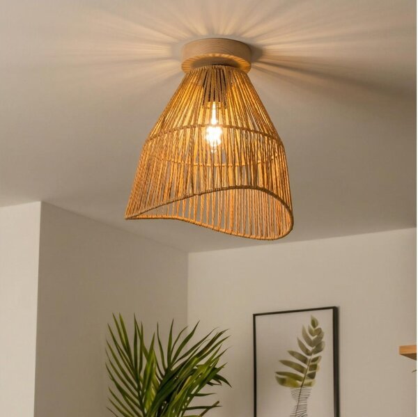 Brilagi - LED Přisazený lustr CERIA BOHO 1xE27/40W/230V pr. 30 cm hnědá/dub