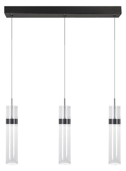LED Lustr na lanku AMBIENTE 3xLED/6W/230V 3000/4000/6000K černá