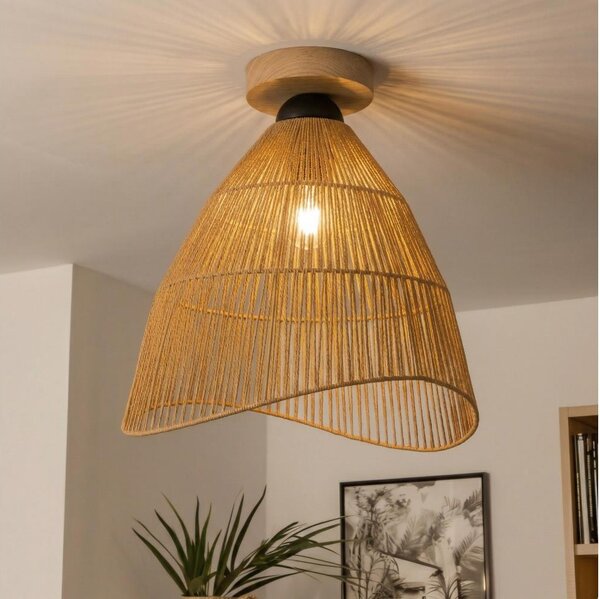 Brilagi - LED Přisazený lustr CERIA BOHO 1xE27/40W/230V pr. 50 cm hnědá/dub