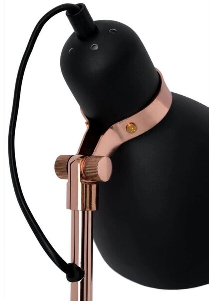 Černá kovová stolní lampa Somcasa Grisel 56 cm