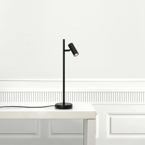Nordlux Černá kovová stolní lampa Omari