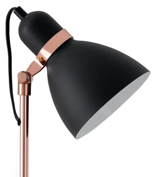 Černá kovová stolní lampa Somcasa Grisel 56 cm