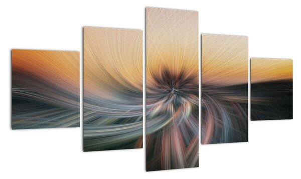 Abstraktní obraz do bytu (125x70cm)