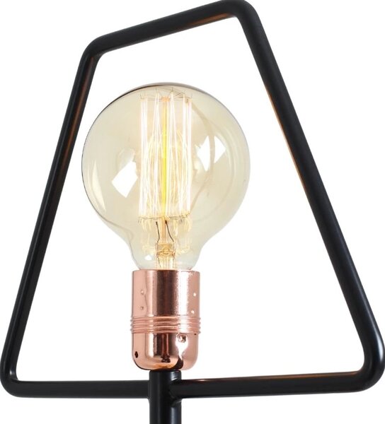 Nordic Design Černá kovová stolní lampa Jolita