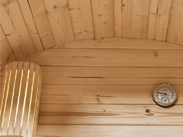 Finská sudová sauna Ø 190 cm – venkovní, z masivu, 120 cm