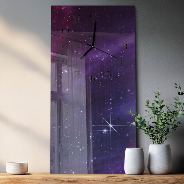 Skleněné hodiny vertikální Vzhled zsppc-30x60-00176408