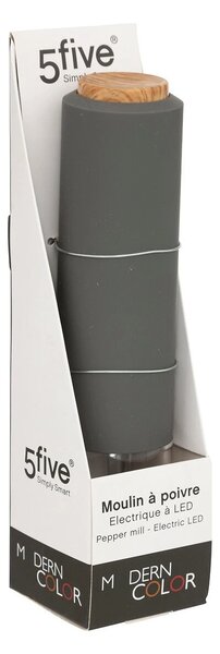 Elektrický mlýnek na pepř Modern Gray, 22,5 cm