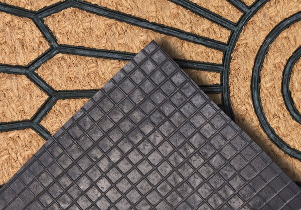 Hanse Home, Rohožka Mix Mats Cocos 105685 - na ven i na doma, 45x75 půlkruh, hnědá, chodba / předsíň