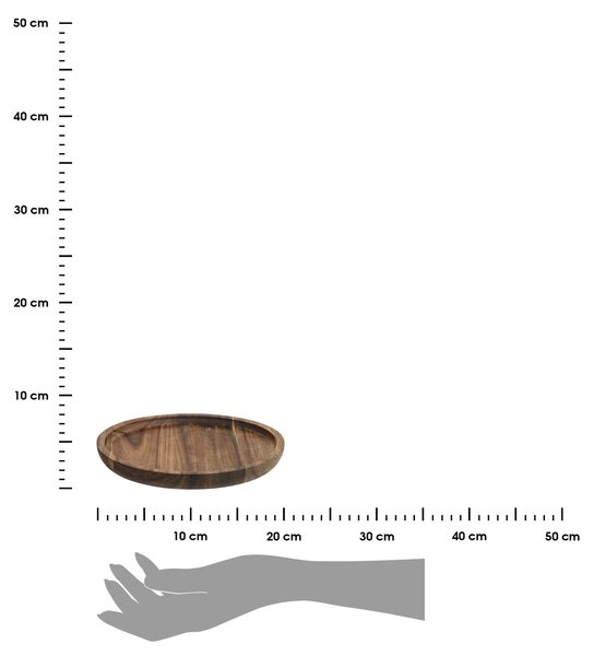 Dřevěný talíř Acacia 20 cm