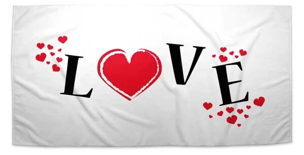 Sablio Ručník Love - 30x50 cm