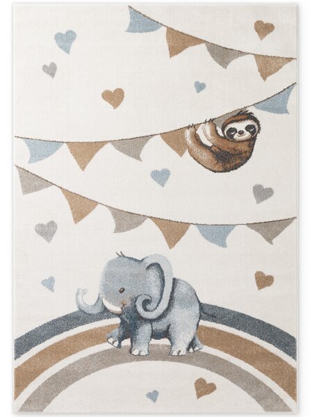 Villeroy & Boch, Dětský kusový koberec Villeroy & Boch Boho Kids 106305 Cream Multicolor, 120x170, bílá, dětský pokoj
