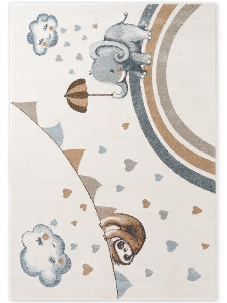 Villeroy & Boch, Dětský kusový koberec Villeroy & Boch Boho Kids 106306 Cream Multicolor, 120x170, bílá, vícebarevná, dětský pokoj