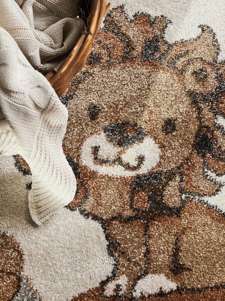 Villeroy & Boch, Dětský kusový koberec Villeroy & Boch Boho Kids 106307 Cream Multicolor kruh, 160x160 (průměr) kruh, bílá, dětský pokoj