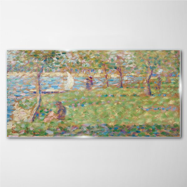 Obraz na skle Obraz na skle Island Malování Seurat