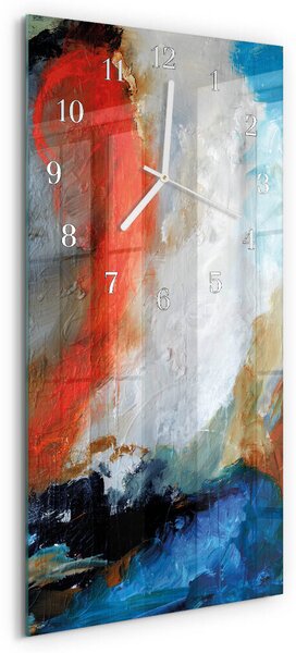 Skleněné hodiny vertikální Chaos zsppb-30x60-00089576