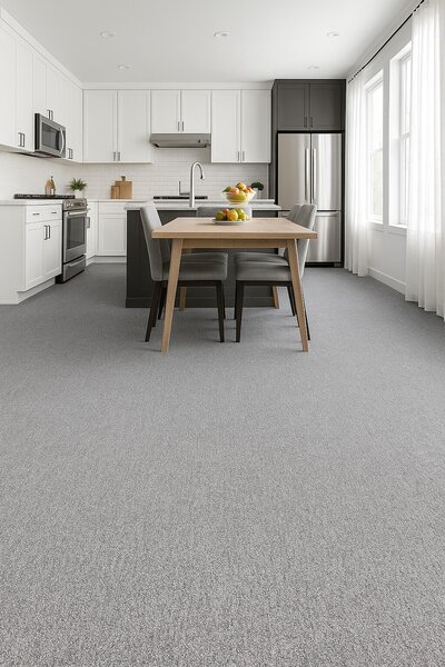 Tapibel, Metrážový koberec Cobalt SDN 64042 - AB světlý antracit, zátěžový, na míru, šíře 4m,5m, šedá, ab (mřížka), chodba / předsíň