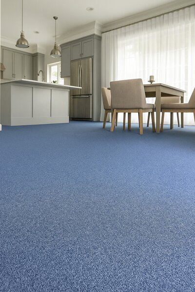 Tapibel, Metrážový koberec Cobalt SDN 64061 - AB světle modrý, zátěžový, na míru, šíře 4m, modrá, ab (mřížka), chodba / předsíň