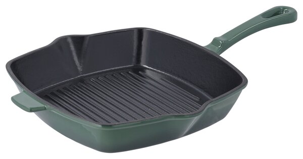Silvercrest® Litinová grilovací pánev, Ø 24 cm (zelená) (100392723003)