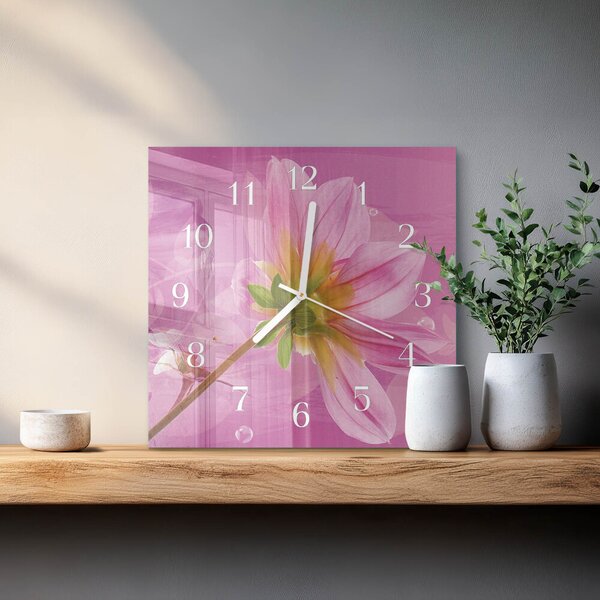 Skleněné hodiny Květ zskb-30x30-00083723