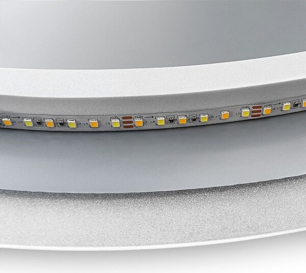 Tutumi Zrcadlo ⌀50 cm s regulovatelným LED osvětlením HOM-02836