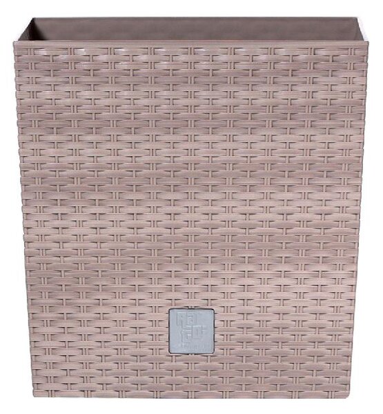Prosperplast Květináč RATO LOW s vkladem 40 cm - barva: mocca