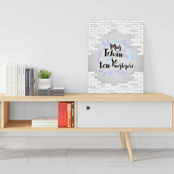 Sablio Dárková cedulka Můj tchán je ten nejlepší: 30x40 cm