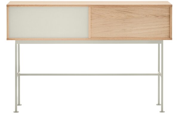 Krémově bílý dubový toaletní stolek Teulat Yoko 120 x 35 cm