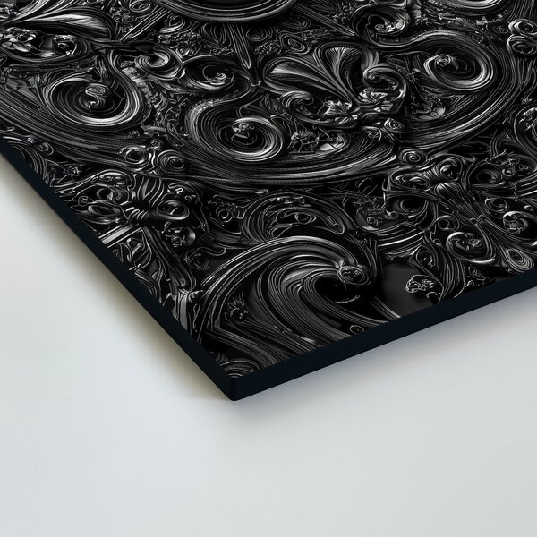 DUBLEZ | Nástěnný obraz - Mandala Black | UV tisk, Premium