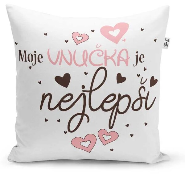 Sablio Polštář Moje vnučka je nejlepší: 40x40 cm