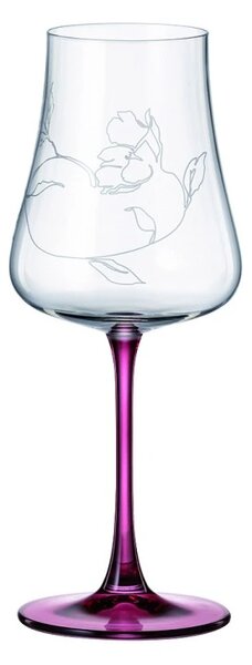 BOHEMIA IDUNA RED FOOT SKLENICE NA VÍNO 500ML SADA 6 KS