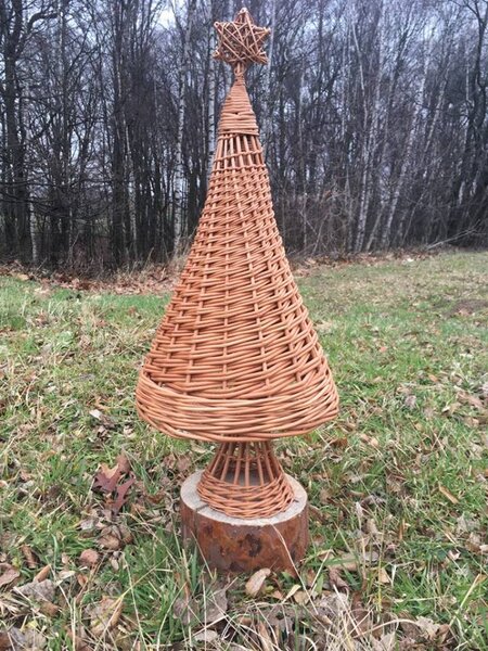Vánoční stromek proutěný Loira IV. průměr 25 x v.60(cm)