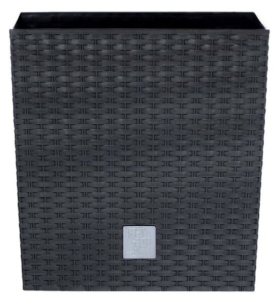 Prosperplast Květináč RATO LOW s vkladem 26,2 cm - barva: antracit