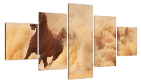 Cválající kůň - obraz (125x70cm)
